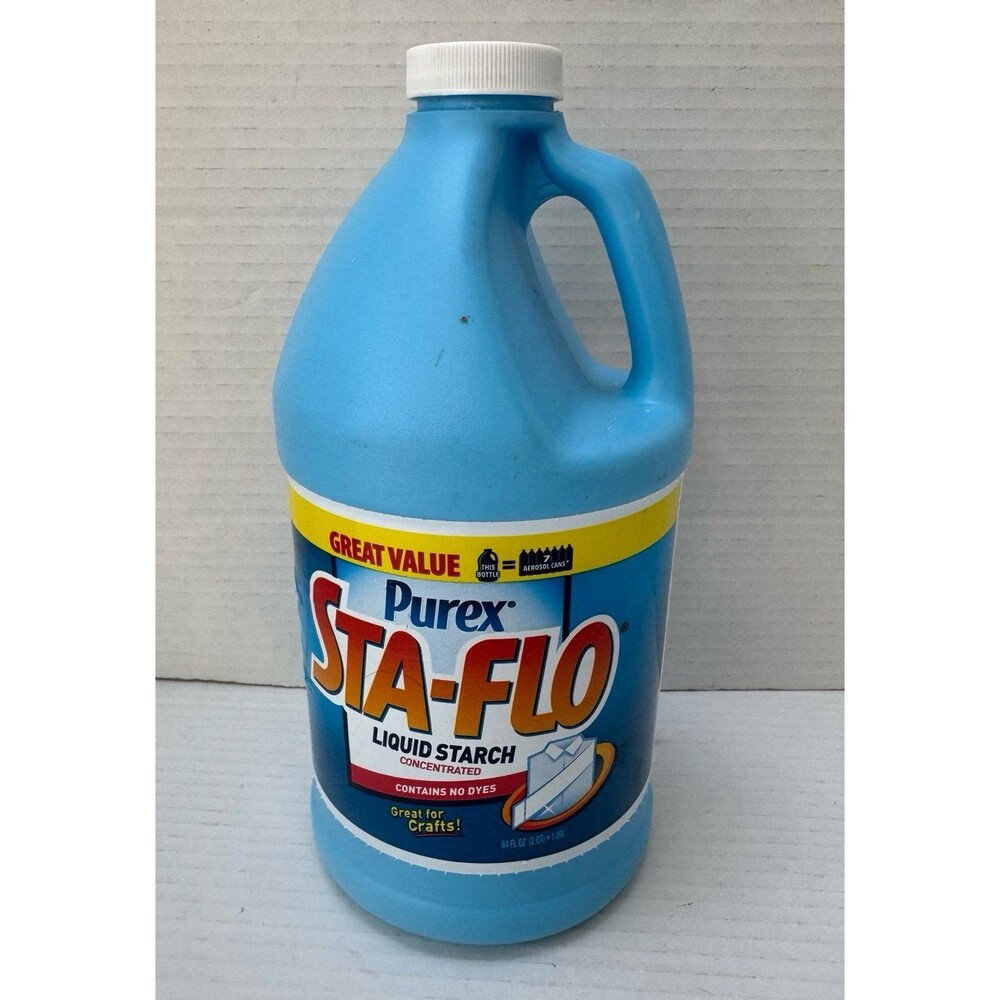 1X Purex Sta Flo Liquid Starch Concentrated 64 Oz Crafts Quilting Discontinued
